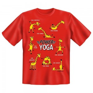 Fun T-Shirt Power Yoga Giraffe