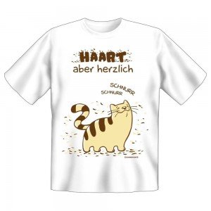 Fun T-Shirt Katze Haart aber herzlich