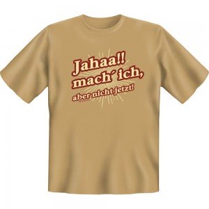 Fun T-Shirt - mach ich aber nicht jetzt