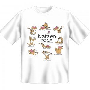 Fun T-Shirt - Katzen Yoga