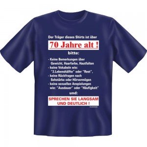 Fun T-Shirt - Der Träger 70