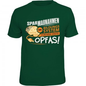 Fun T-Shirt - Sparmassnahmen