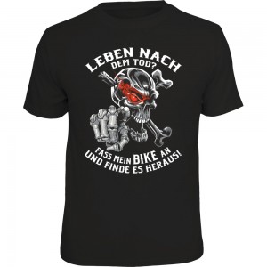 Fun T-Shirt - Leben nach Tod Bike