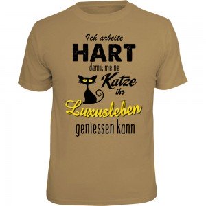 Fun T-Shirt - Luxusleben Katze
