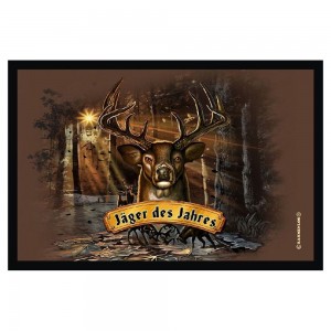 braune Fußmatte Türmatte Fußabtreter Jäger des Jahres