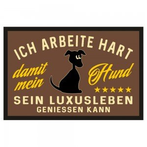 Fußmatte Türmatte Fußabtreter - Luxushund