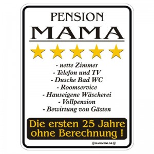 Magnetschild - Pension Mama