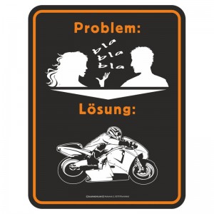 Magnetschild - Problem Lösung Biken