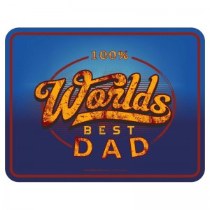 Magnetschild - 100% Worlds best Dad