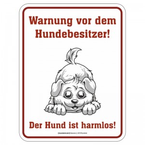 Magnetschild - Hundebesitzer