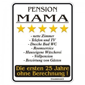Magnetschild - Pension Mama