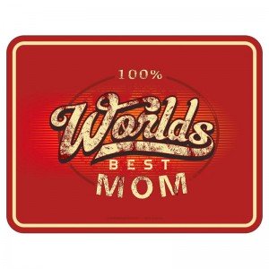 Magnetschild - 100% Worlds best Mom