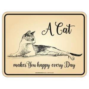 Magnetschild - Cat every day