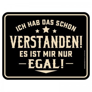 Magnetschild - verstanden