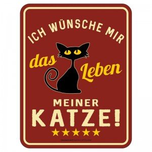 Magnetschild - Leben meiner Katze
