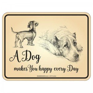 Magnetschild - Dog every day