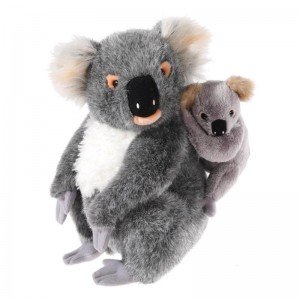 Softissimo Savanne Koala mit Baby sitzend 25cm