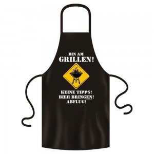 Schürze Küche & Grill - Bin am Grillen