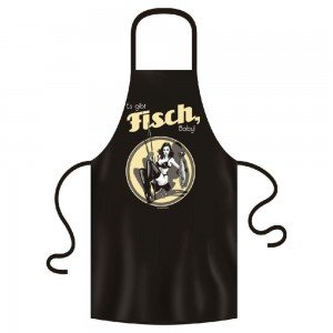 Schürze Küche & Grill Es gibt FISCH Baby