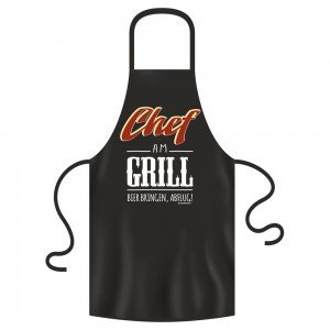 Schürze Küche & Grill - Chef am Grill