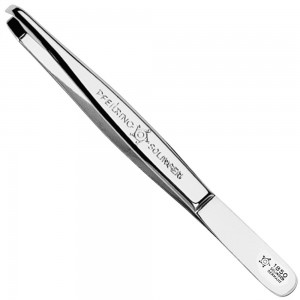 Pfeilring Pinzette, 9cm, vernickelt