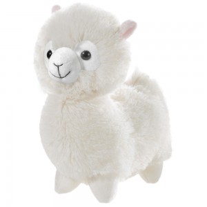 Lama stehend Creme mittel