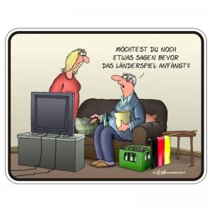 geprägtes Blechschild - Uli Stein - Fussball Deutschland