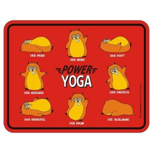 geprägtes Blechschild - Power Yoga