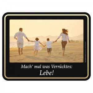 geprägtes Blechschild - Mach mal was Verrücktes