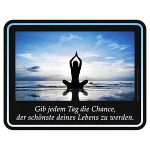 geprägtes Blechschild - Yoga Jeder Tag deines Lebens