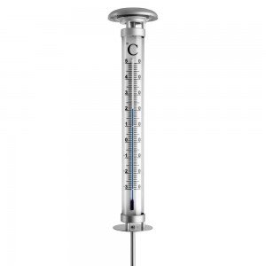 Gartenthermometer mit Solarbeleuchtung wetterfest