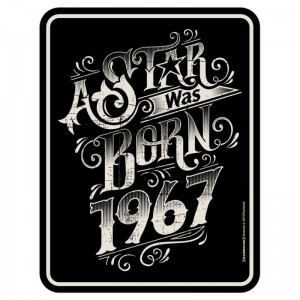 geprägtes Blechschild - Star 1967