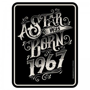 geprägtes Blechschild - Star 1967