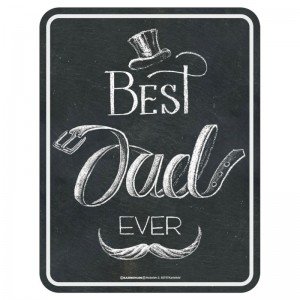 geprägtes Blechschild - best Dad ever