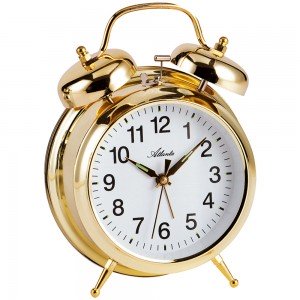 Mechanischer Wecker Doppelglockenwecker golden