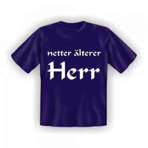 Fun T-Shirt Netter älterer Herr