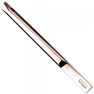 Pfeilring Pinzette, schräg, golden, 8cm lang