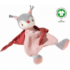 Frohnaturen Gots Eichhörnli Schmusetuch Cranberry