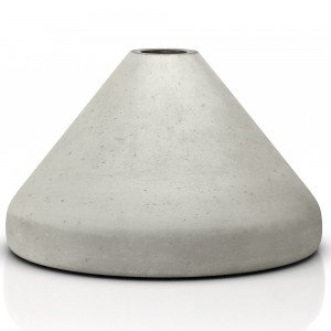 Standfuß MONTO Beton mit Kunststoff kombiniert für Holzstab von 32-38mm