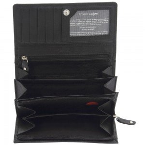 Geldbörse LADIES LINE Rind Nappa Leder schwarz RFID Schutz