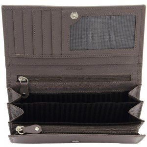 Geldbörse LADIES LINE Rind Nappa Leder taupe RFID Schutz