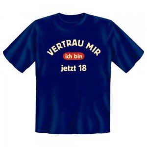 Fun T-Shirt Vertrau mir