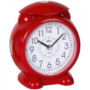 Atlanta Wecker für Kinder Quarz analog rot mit Licht