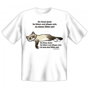 Fun T-Shirt Ein Hund denkt