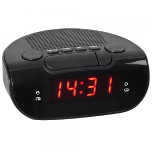 Wecker Netzwecker Radiowecker digital schwarz Snooze Digitalwecker
