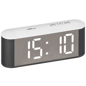 Tischwecker digital weiß Netzwecker Digitalwecker Wecker