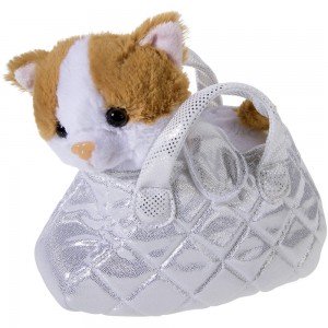 Katze in Glitzer-Tasche