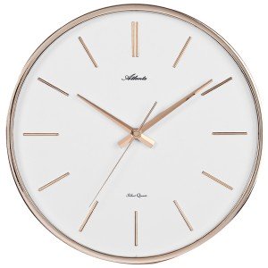 Wanduhr Quarz analog golden leise ohne Ticken