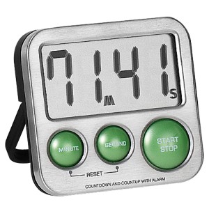 Kurzzeitmesser digital Metall mit Magnet Küchen Timer