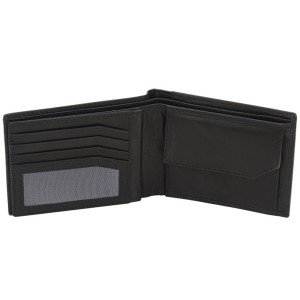 Geldbörse Leder schwarz RFID Schutz